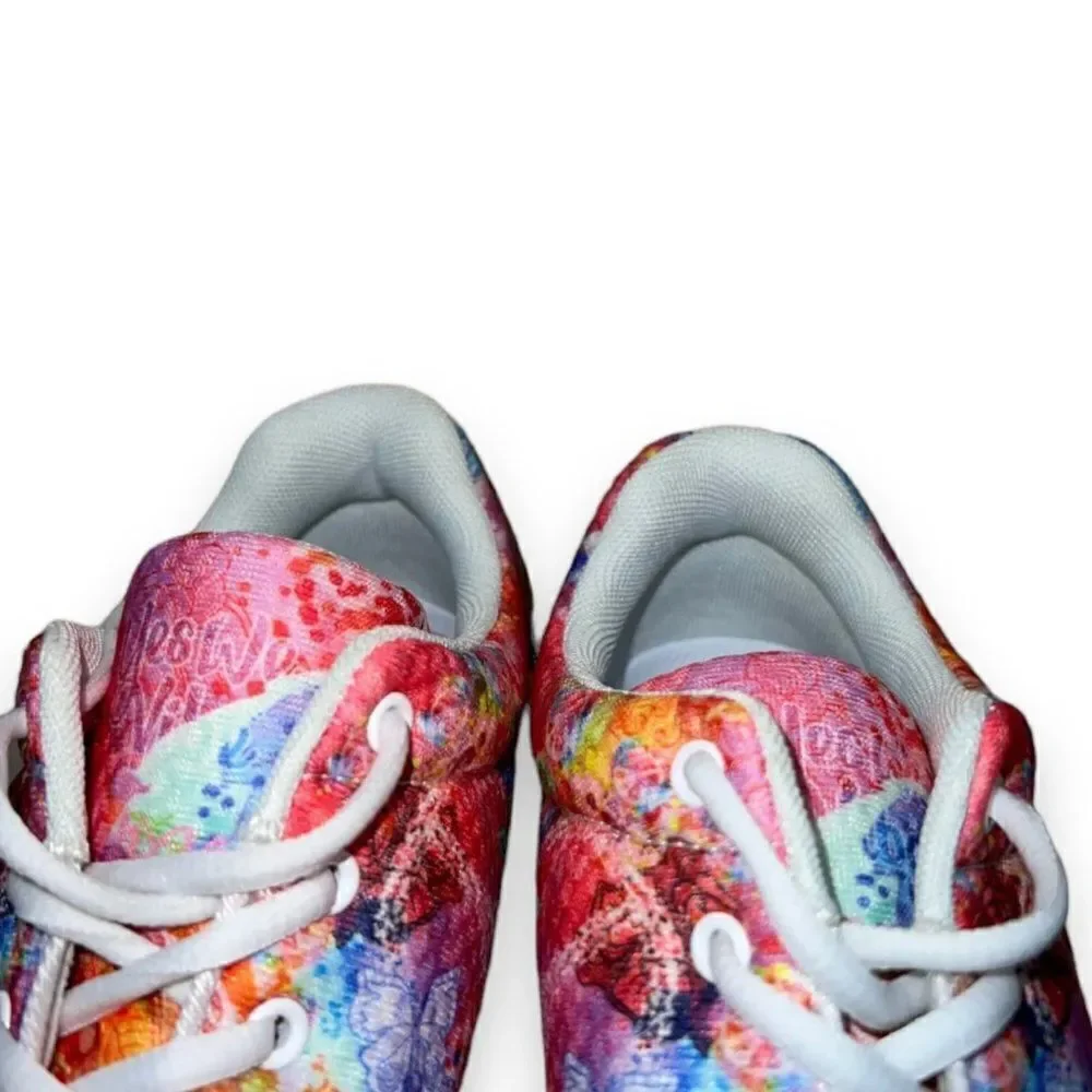 Yes‎ We Vibe Peace and Butterflies Pink Women's 9.5